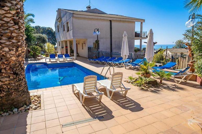 Preciosa Casa 2000 M2 Piscina Mar Barbacoa Felicidad Vila Santa Susana Exterior foto