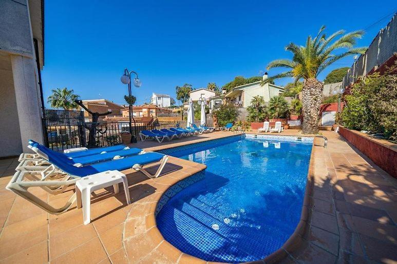 Preciosa Casa 2000 M2 Piscina Mar Barbacoa Felicidad Vila Santa Susana Exterior foto